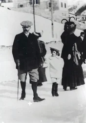 Archduke Franz Ferdinand of Austria with one of his children